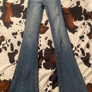 Women's Blue Flared Jeans